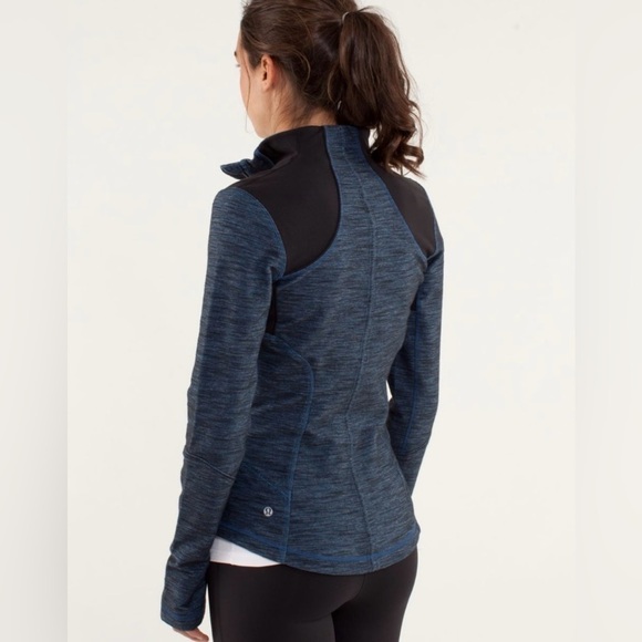 LULULEMON Forme Jacket Reversible Slub Denim Limitless Blue Black 4 - Picture 4 of 12